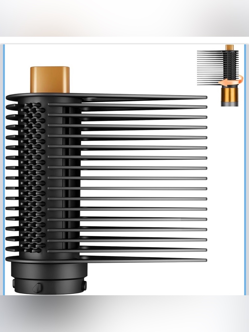 Wide-Tooth Tension Comb for Dyson Airwrap HS01 HS05 HA08, Rotatable Barrel